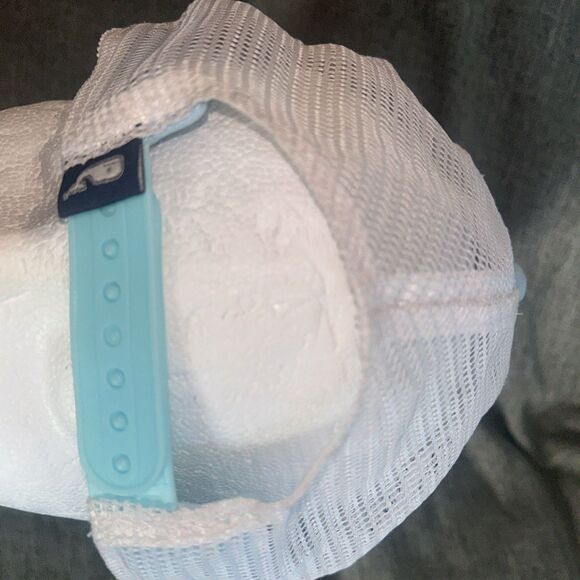 Vineyard Vines Whale Dot Performance Trucker Hat in Light Blue - Picture 3 of 4